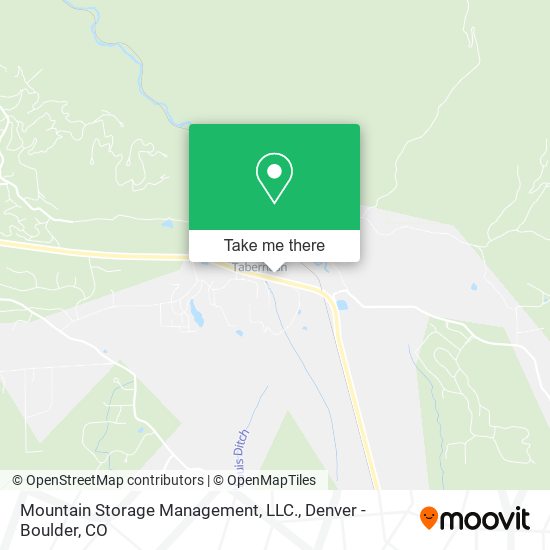 Mapa de Mountain Storage Management, LLC.