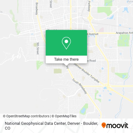 National Geophysical Data Center map