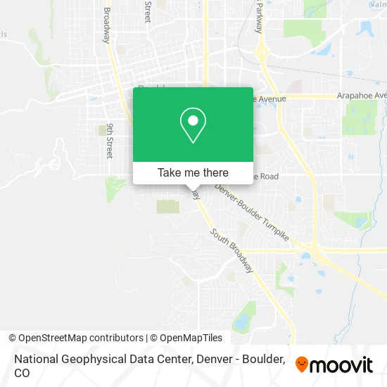 Mapa de National Geophysical Data Center