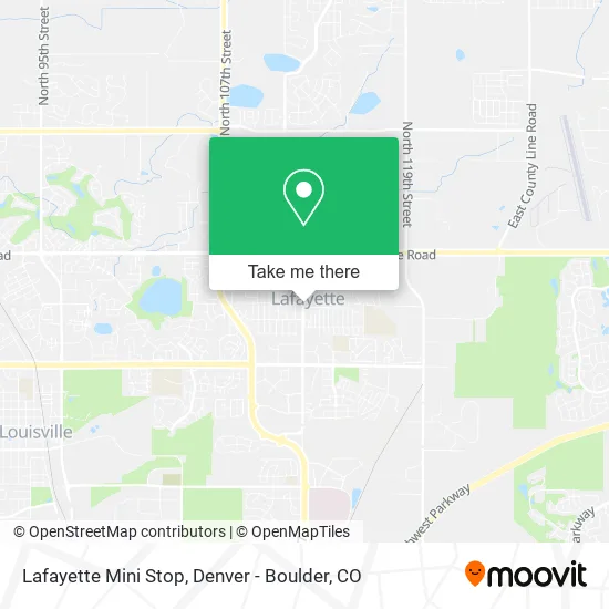 Lafayette Mini Stop map