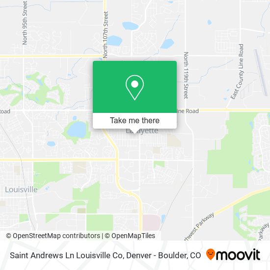 Mapa de Saint Andrews Ln Louisville Co