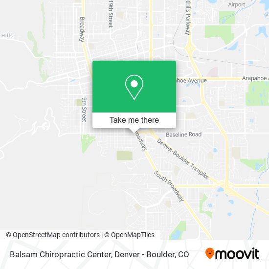 Mapa de Balsam Chiropractic Center