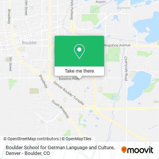 Boulder School for German Language and Culture map