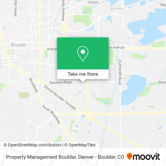 Property Management Boulder map