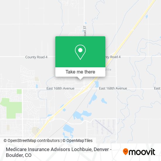 Medicare Insurance Advisors Lochbuie map