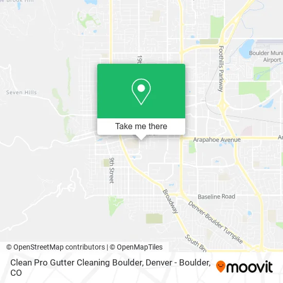 Clean Pro Gutter Cleaning Boulder map