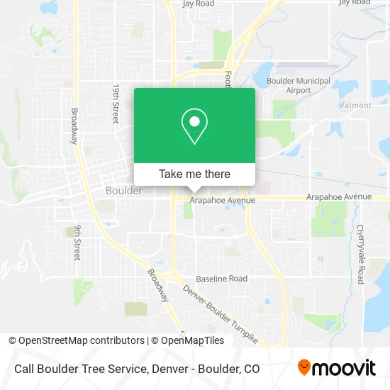Call Boulder Tree Service map