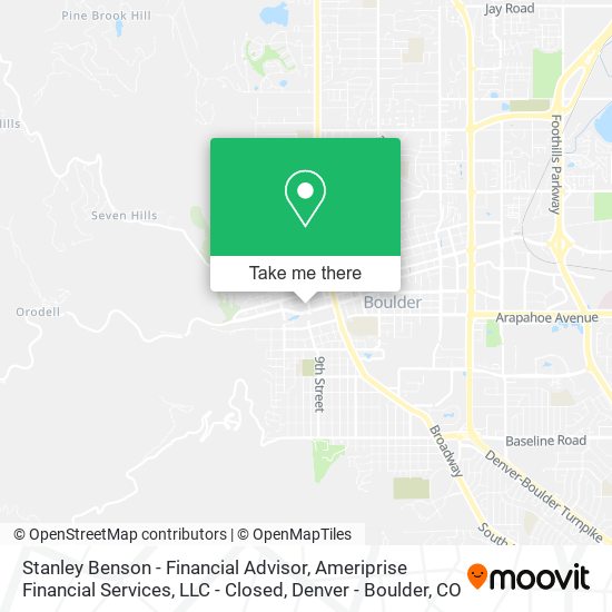 Stanley Benson - Financial Advisor, Ameriprise Financial Services, LLC - Closed map