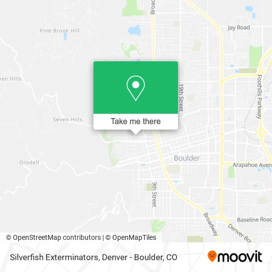 Silverfish Exterminators map
