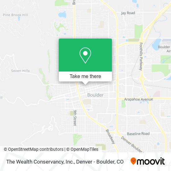 Mapa de The Wealth Conservancy, Inc.