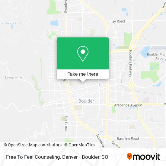 Free To Feel Counseling map