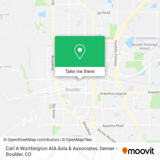 Carl A Worthington AIA Asla & Associates map