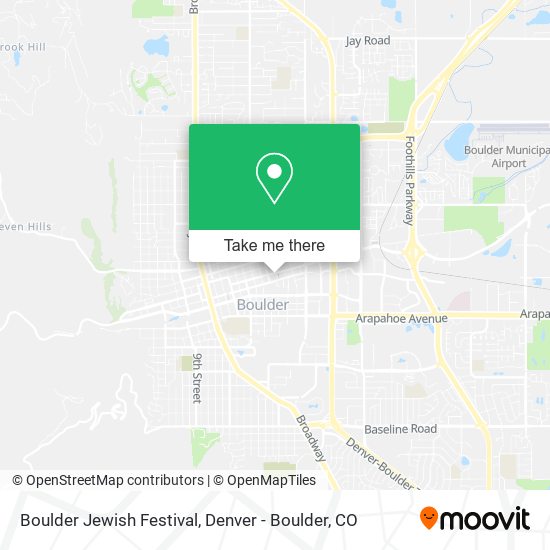Boulder Jewish Festival map