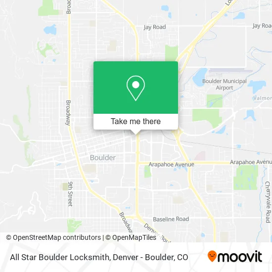 All Star Boulder Locksmith map