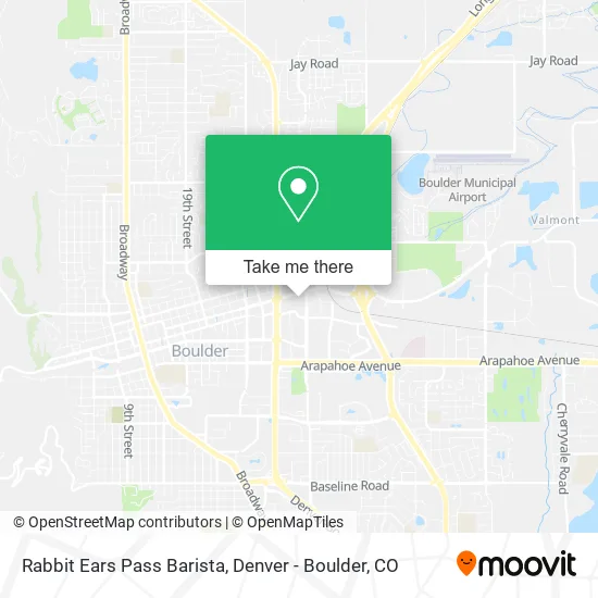 Rabbit Ears Pass Barista map