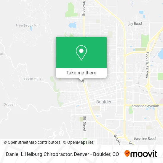 Daniel L Helburg Chiropractor map