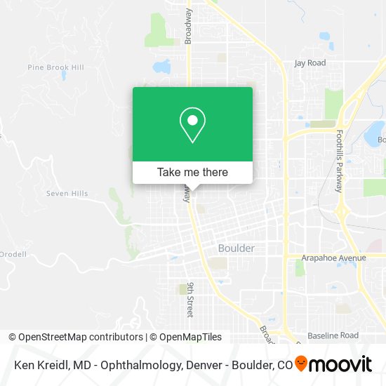 Ken Kreidl, MD - Ophthalmology map