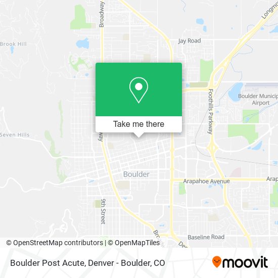 Mapa de Boulder Post Acute