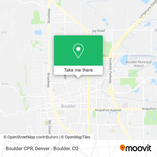 Boulder CPR map