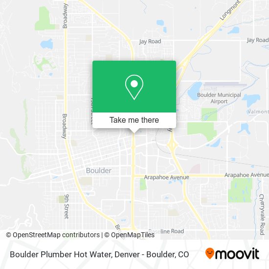 Mapa de Boulder Plumber Hot Water