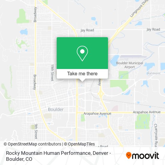 Rocky Mountain Human Performance map