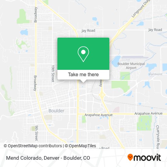 Mend Colorado map
