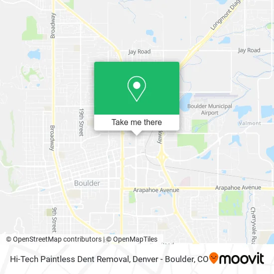 Hi-Tech Paintless Dent Removal map