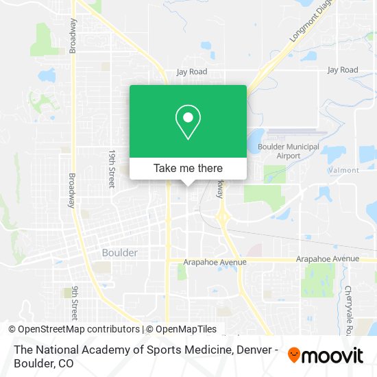 Mapa de The National Academy of Sports Medicine