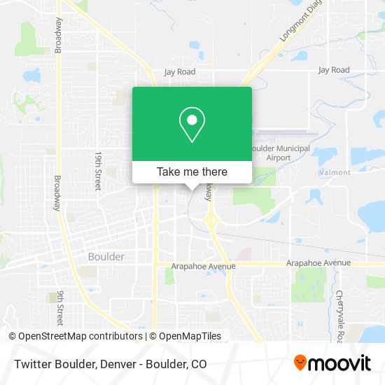Mapa de Twitter Boulder