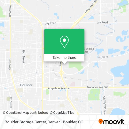 Boulder Storage Center map