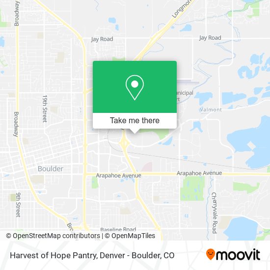 Harvest of Hope Pantry map
