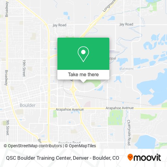 QSC Boulder Training Center map