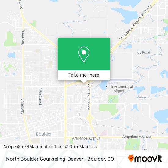 North Boulder Counseling map
