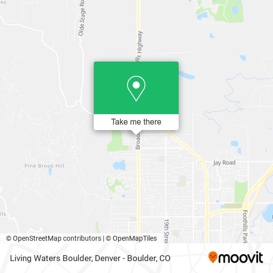 Living Waters Boulder map