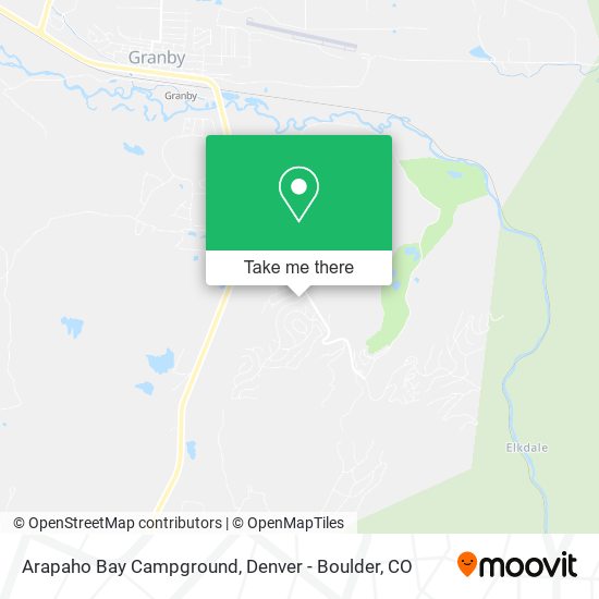Arapaho Bay Campground map