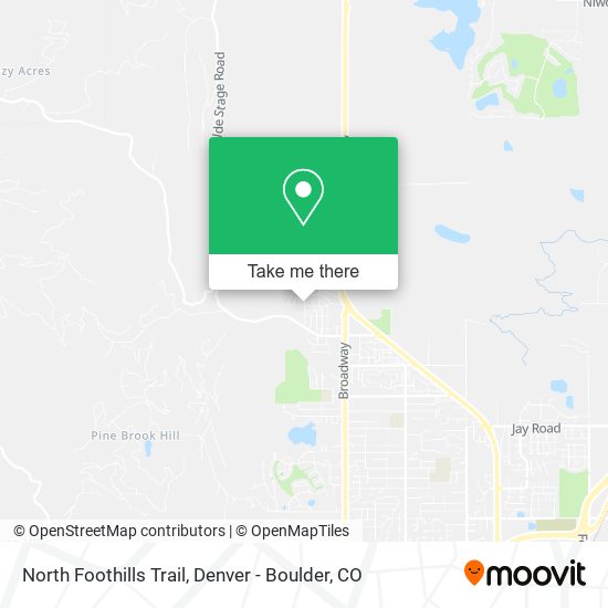 Mapa de North Foothills Trail