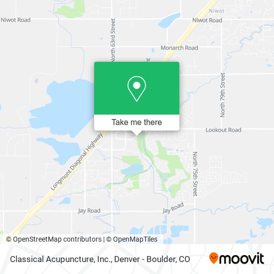 Mapa de Classical Acupuncture, Inc.