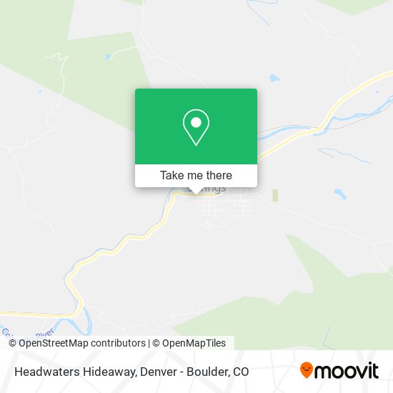 Headwaters Hideaway map