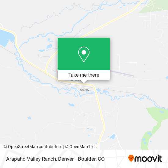 Arapaho Valley Ranch map