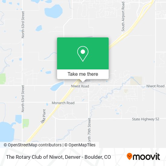 Mapa de The Rotary Club of Niwot