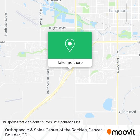 Orthopaedic & Spine Center of the Rockies map