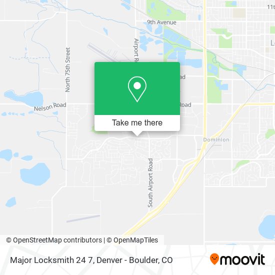 Mapa de Major Locksmith 24 7