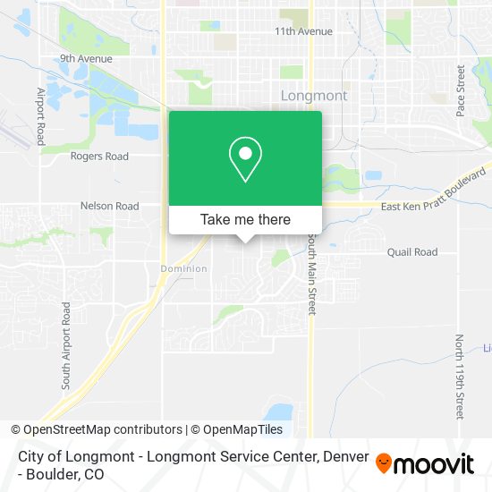 City of Longmont - Longmont Service Center map