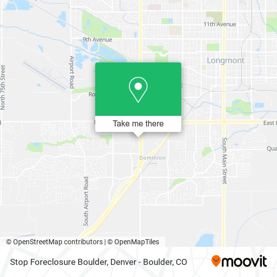 Mapa de Stop Foreclosure Boulder