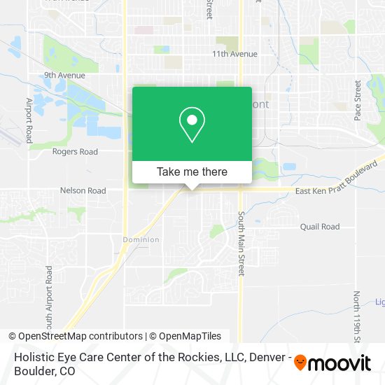 Mapa de Holistic Eye Care Center of the Rockies, LLC