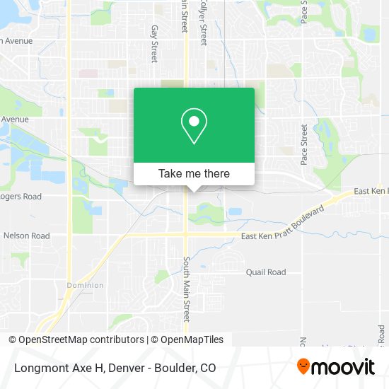 Longmont Axe H map