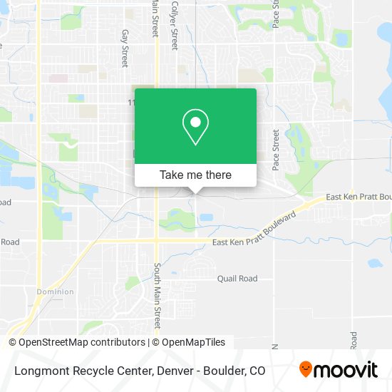 Mapa de Longmont Recycle Center