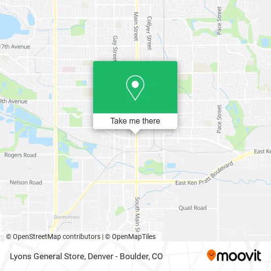 Lyons General Store map