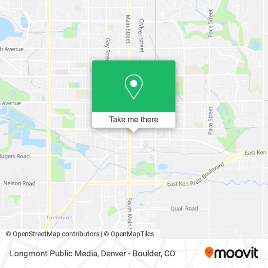 Longmont Public Media map