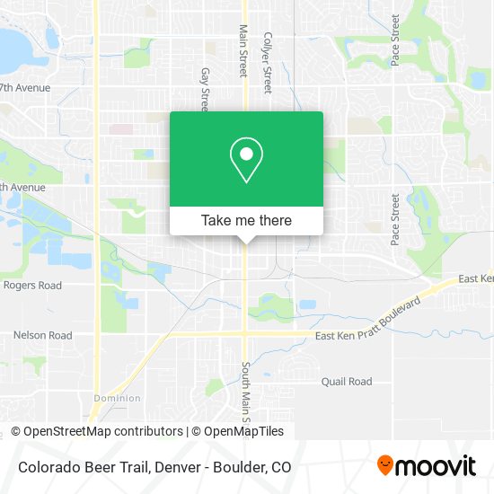 Colorado Beer Trail map